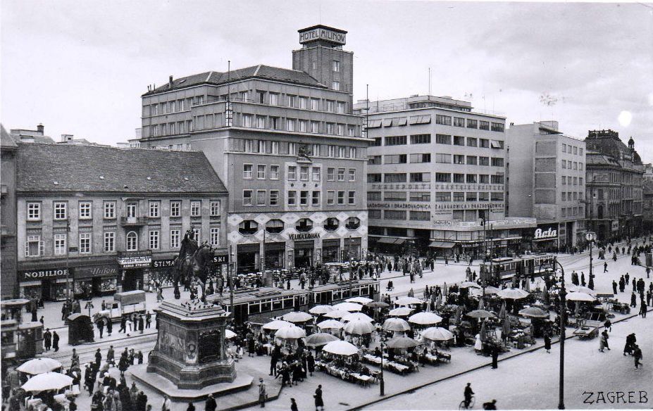 Trg bana Jelačića 1940. godine